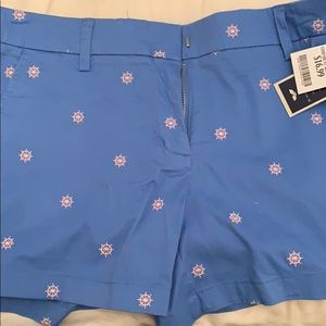 Blue and pink boat wheel shorts